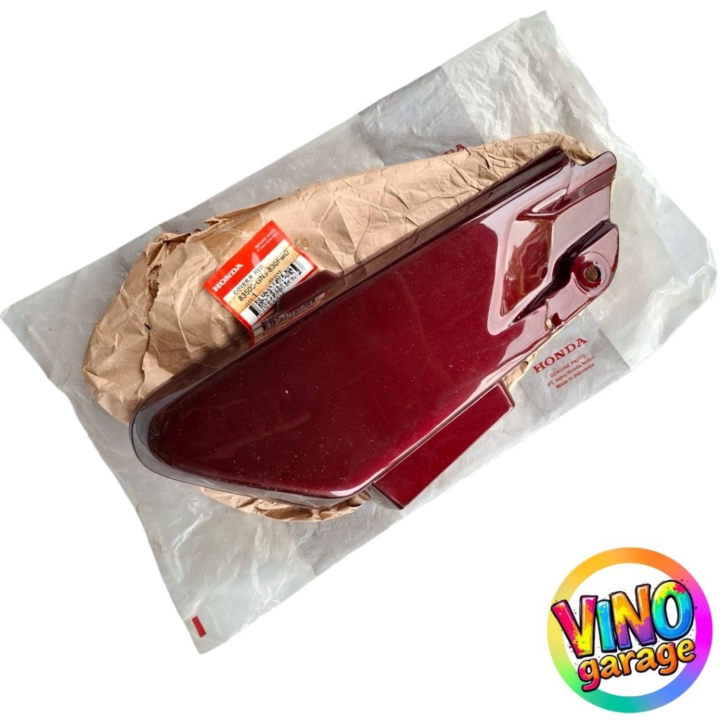 Cover Dop Box Aki Accu Kanan Honda Astrea Grand Impressa Legenda Original Maroon ori ahm