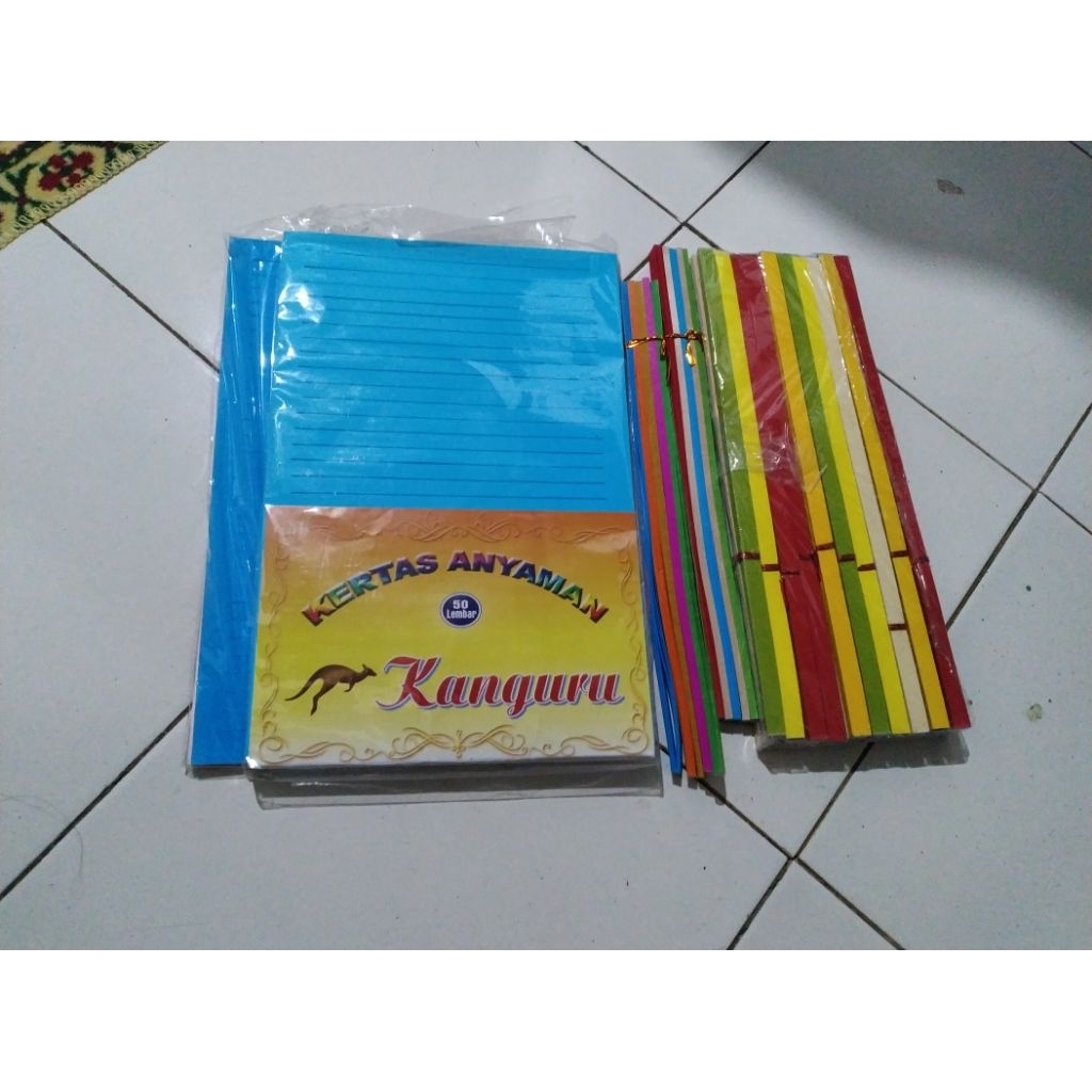 Kertas anyam Kerajinan anyaman Merk Kanguru