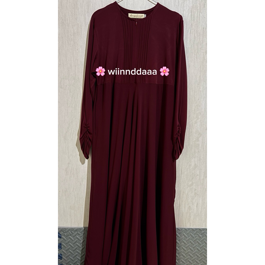 Preloved VVGC Atelier Angelina Aisha Dress Maroon size 2