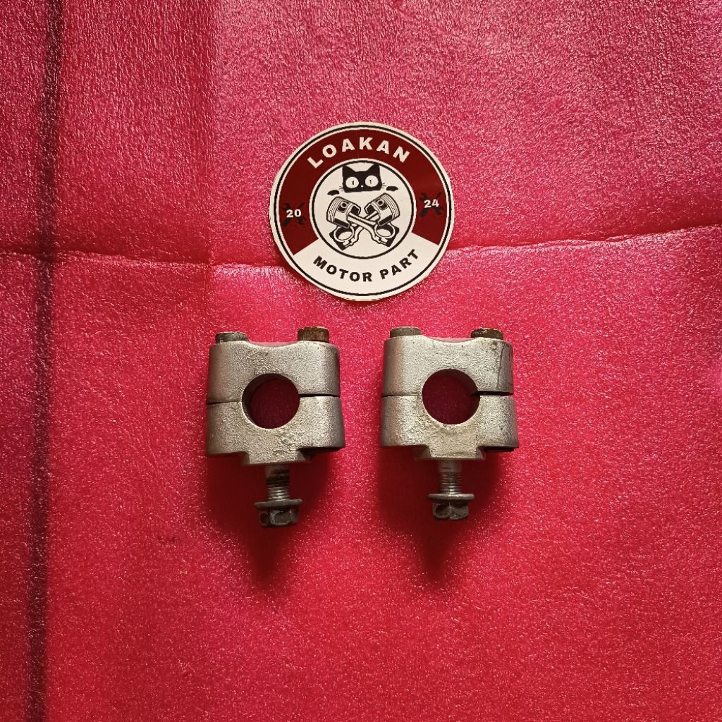 dudukan kleman raiser stang stir yamha fino karbu x ride original copotan