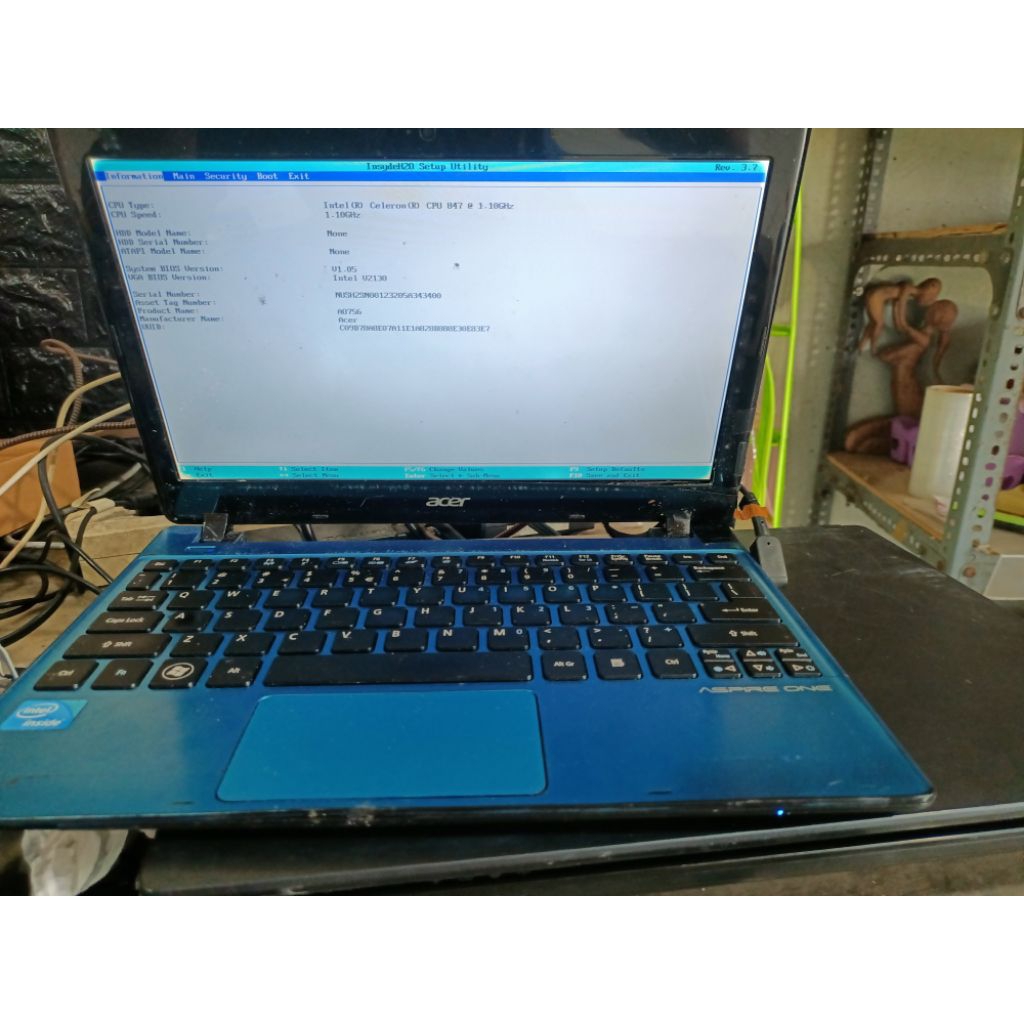 board acer aspire one 756 celeron
