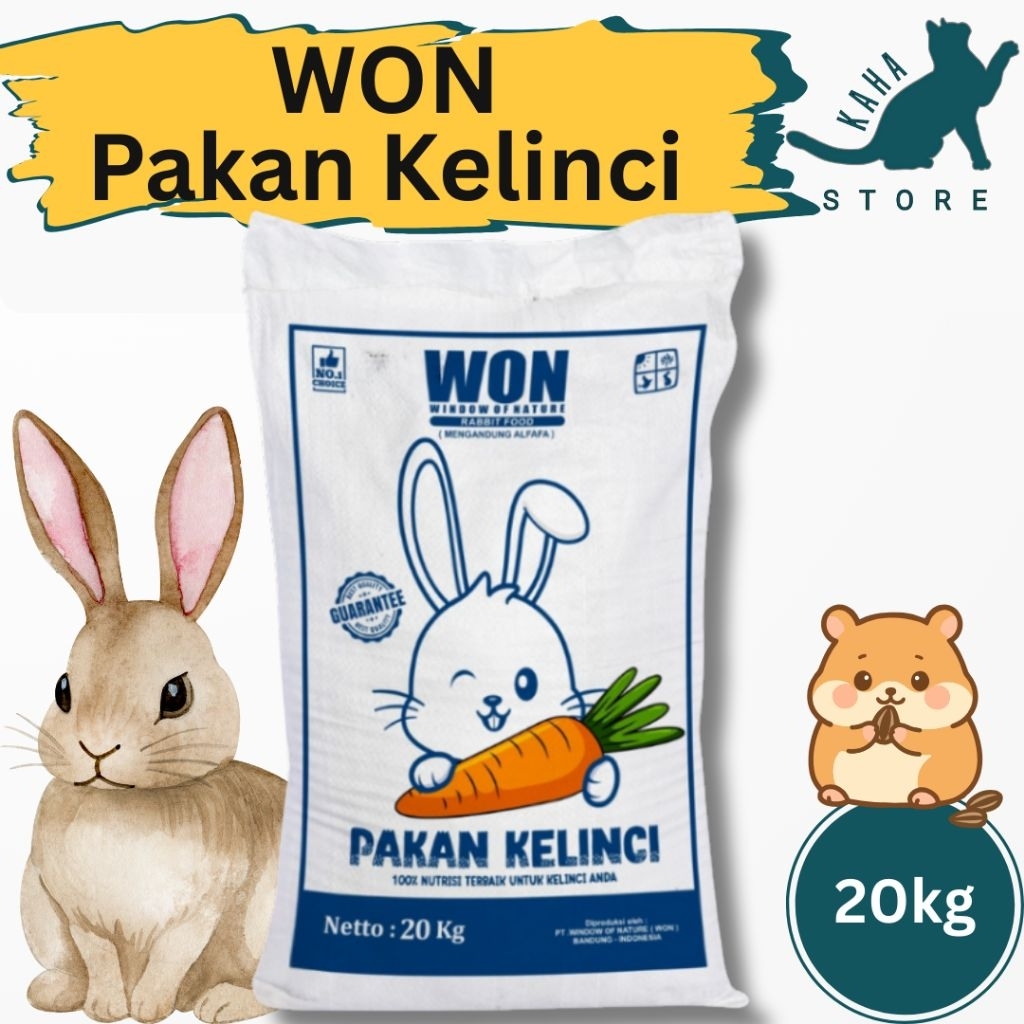 Pakan Kelinci WON 1sak 20kg