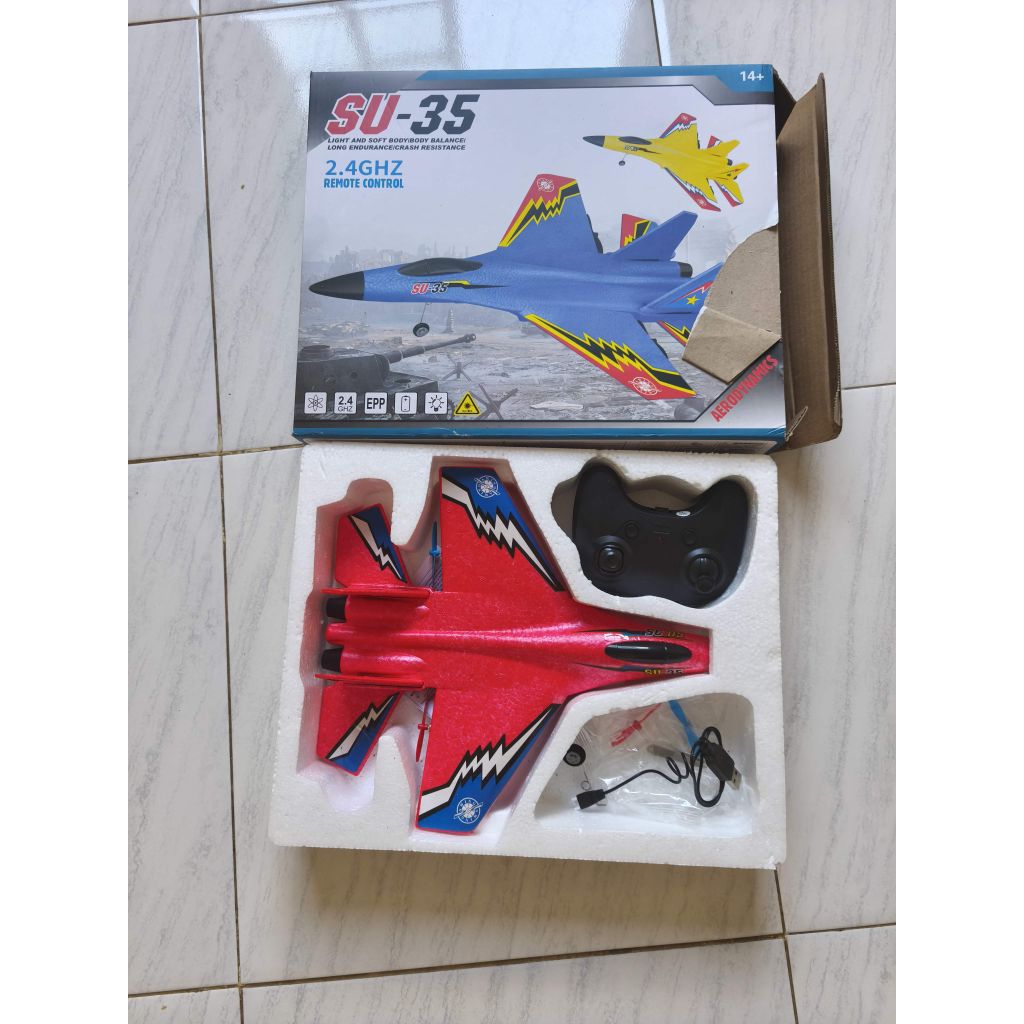 pesawat toys SU-35 2.4ghz remote control RC plane