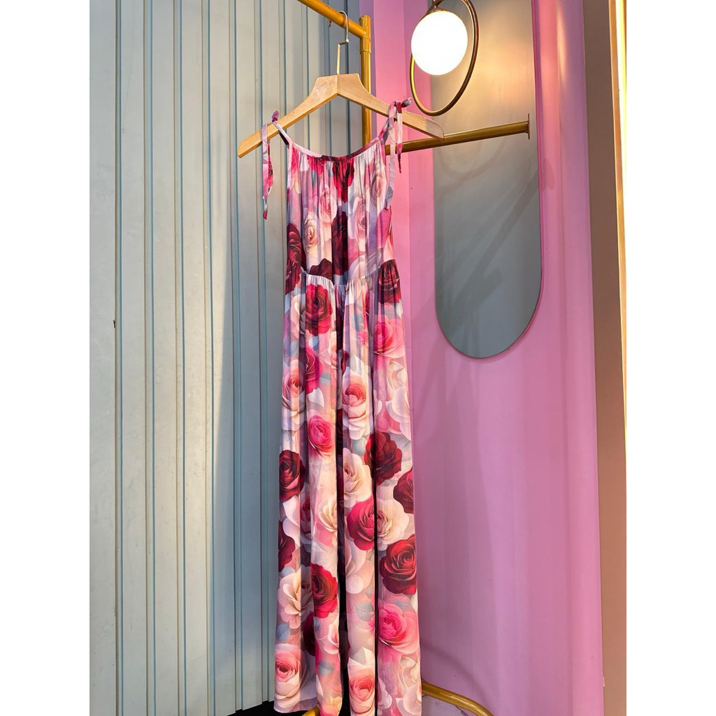 preloved baju pantai motif bunga