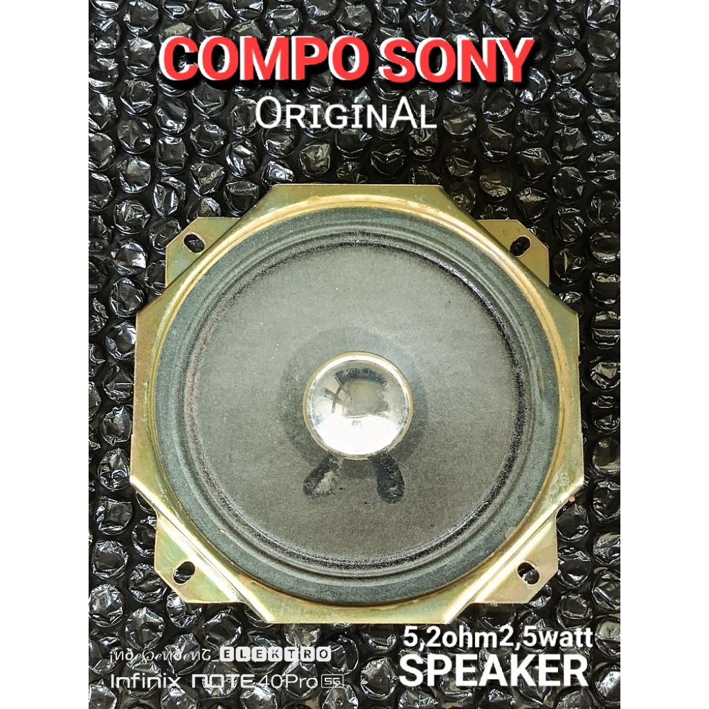Speaker compo sony original   Speaker compo sony 4inchi kuping tekuk   Speaker sony original