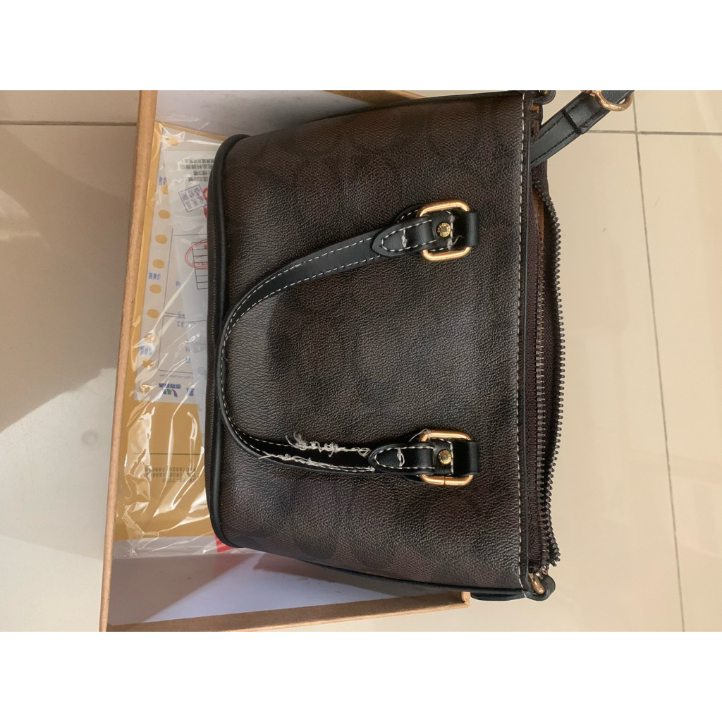 Preloved Coach bag mirrir full box