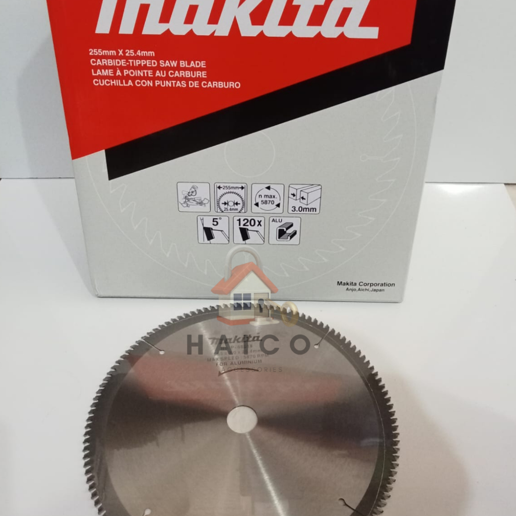 Mata pisau aluminium Makita TCT 10" 10x120 T P-68018