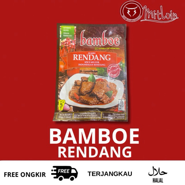 Bumbu  Rendang Bamboe Instan Murah