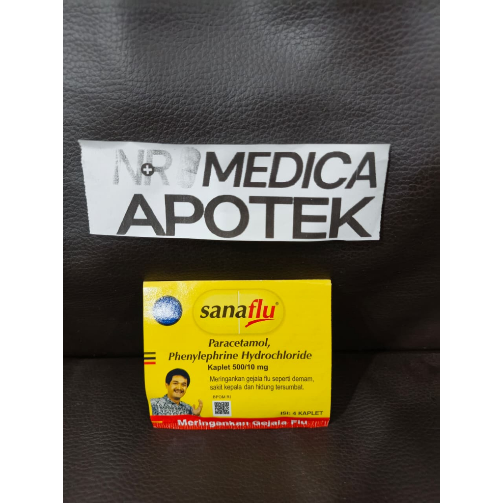 Sanaflu Strip 4 Tablet / Obat Flu / Obat Demam