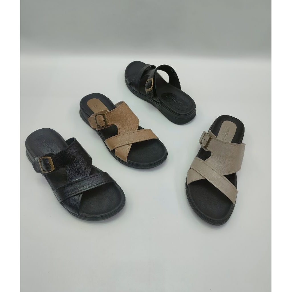 DEVINE Original kulit asli Ak6890 sandal kulit wanita sandal santai wanita sandal nonselip wanita sa