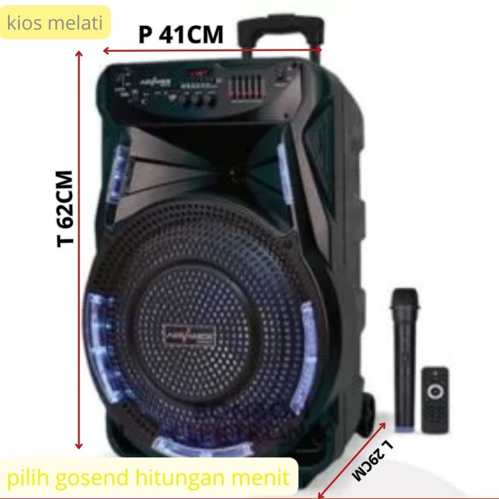 ADVANCE K1502 K 1502 Speaker Meeting Portable Bluetooth 15inch