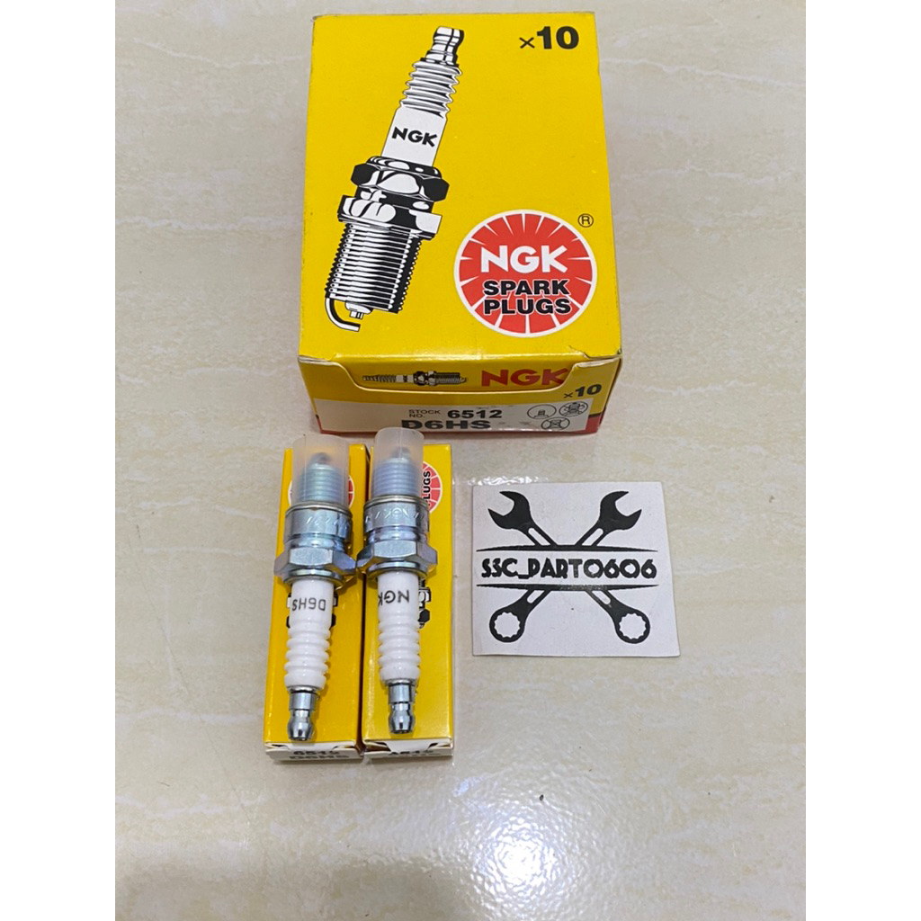 Busi NGK D6 D6HS Motor Honda Astrea C90 S90Z 1kotak(10pcs) Busi NGK D6 D6HS/D6HA Motor Honda Astrea 