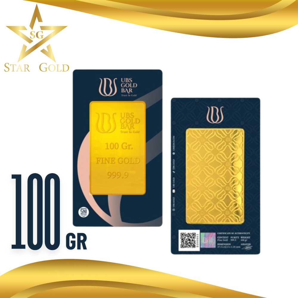 Star Gold Logam Mulia UBS ( LM ) 100 Gram