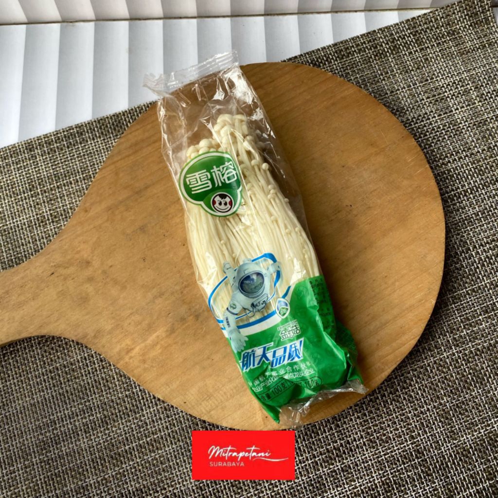 Jamur enoki 100 gram/jamur enoki 1 pck/jamur enoki fresh