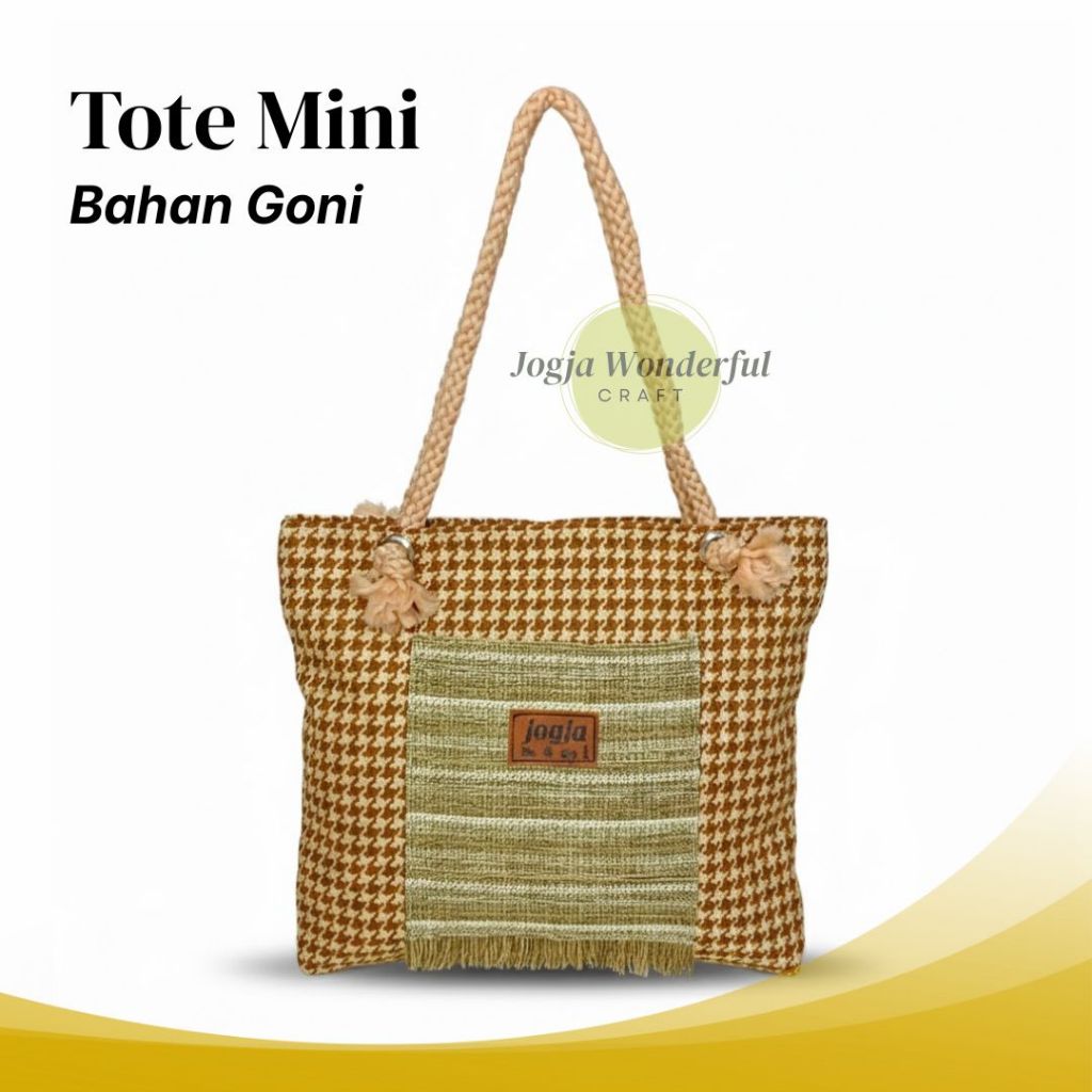 JOGJA WONDERFUL / JOGJA KITA TOTEBAG TALI SUMBU / KEPANG KANVAS MOTIF / TAS TOTEBAG WANITA