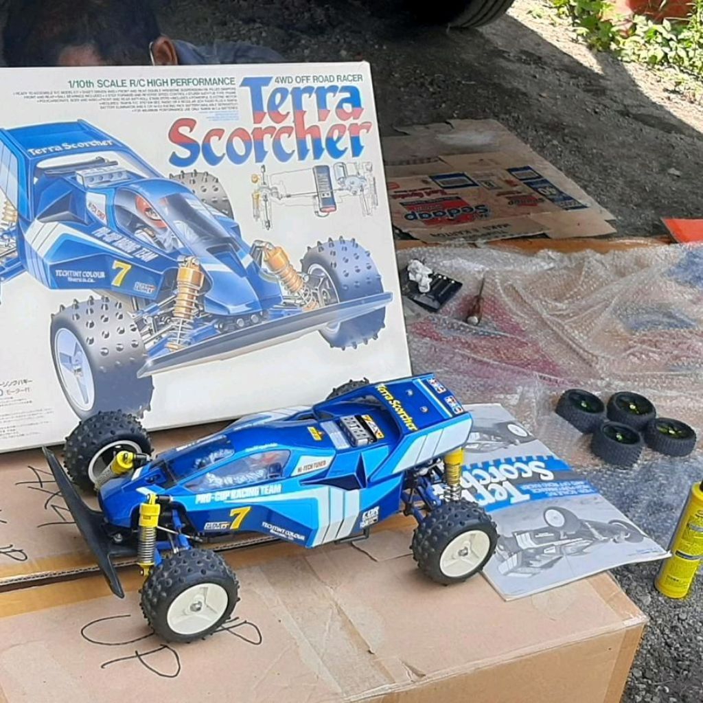 RC TAMIYA TERRA SCORCHER Original Tahun 1988 (Like New).