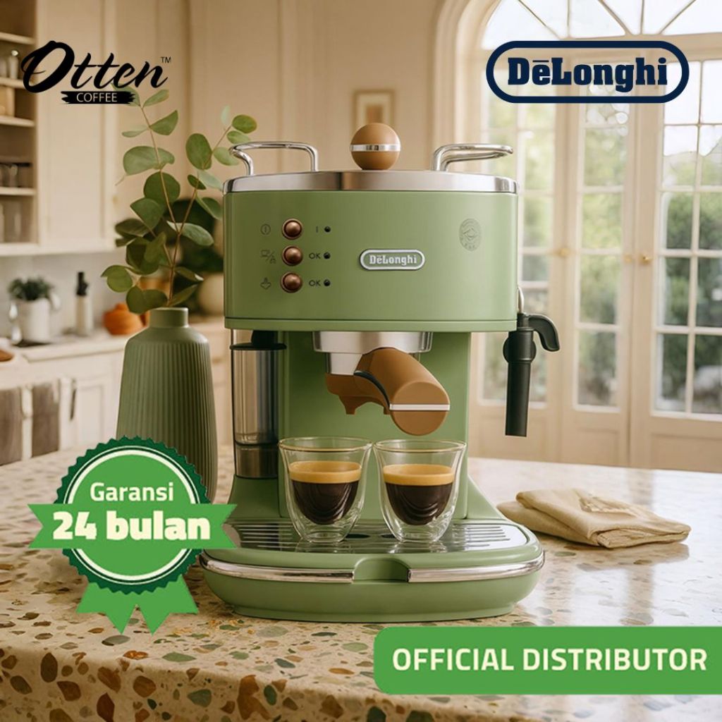 DeLonghi - Icona Vintage Espresso Machine ECOV 311.GR - Mesin Kopi Espresso