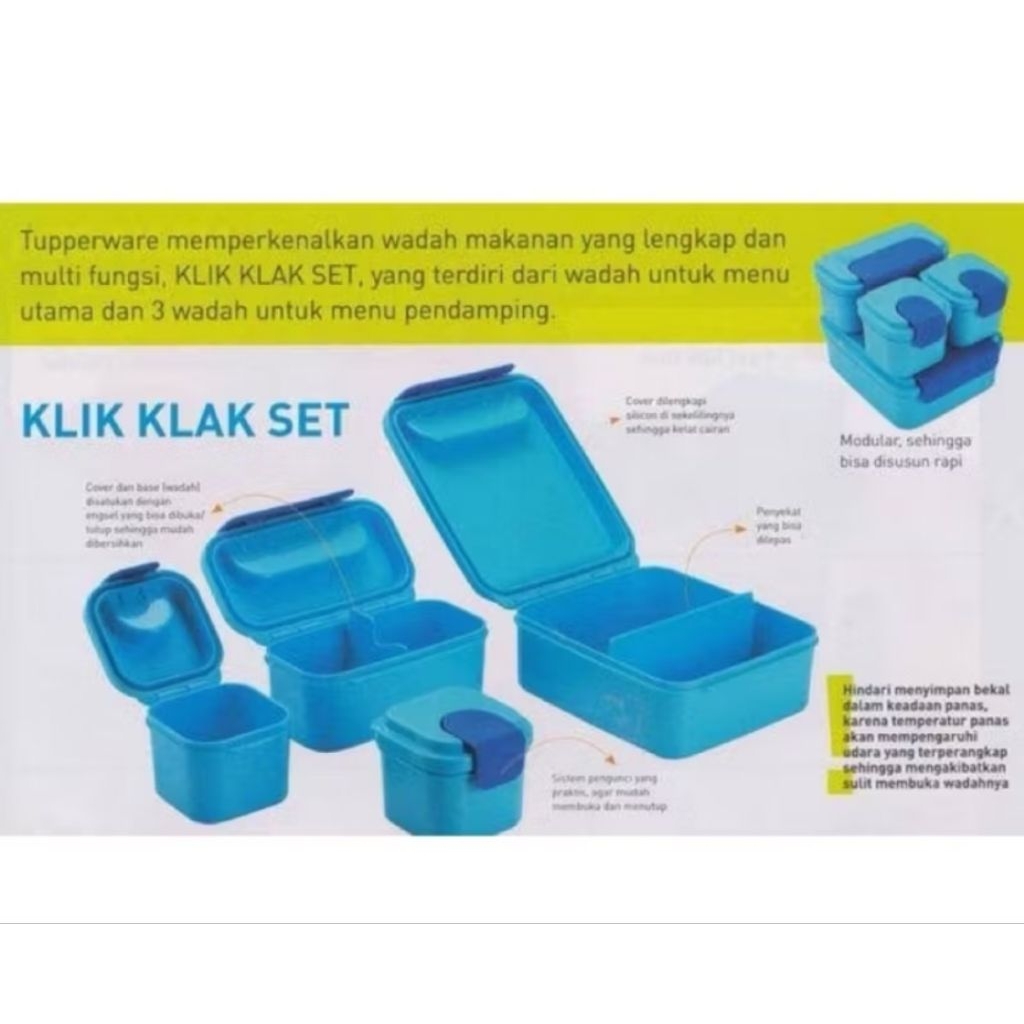 Klik Klak Set Tupperware