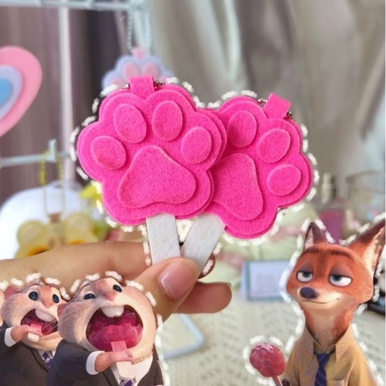 [PO] Pawpsicle Zootopia Keychain | Pawpsicle HardFelt Keychain | Gantungan Kunci Es Loli Zootopia