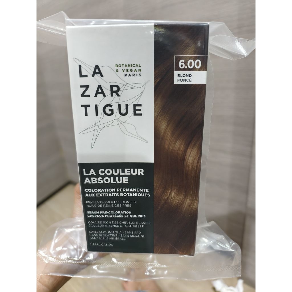jf LAZARTIGUE LA COULEUR permanent hair dye pewarna uban cat rambut non ammonia amonia free dark blo