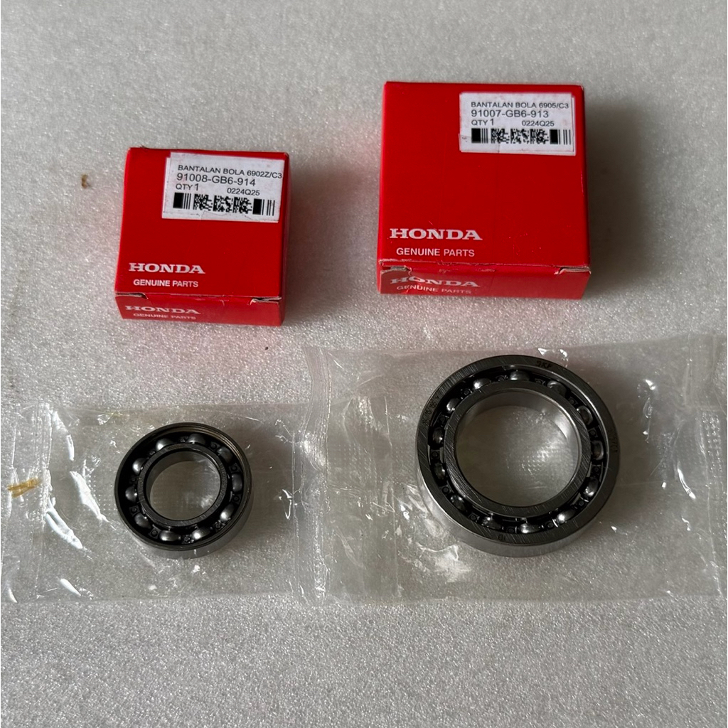 2pcs Bearing 6902 6905 Noken As Prima Grand Legenda Revo Blade Supra Lama X Fit X125 Ori AHM 91007GB