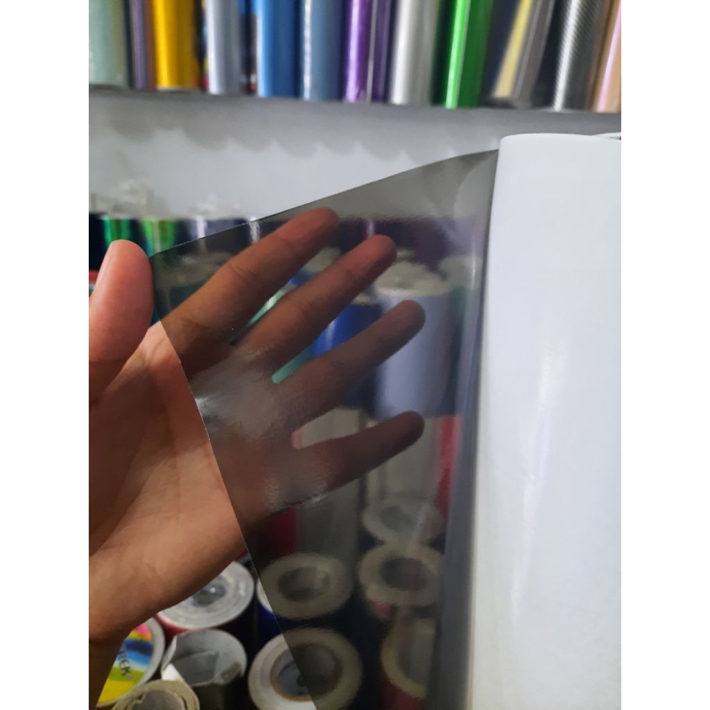 Sticker Delete Chrome / Delete chrom grill / sticker Hitam Transparan