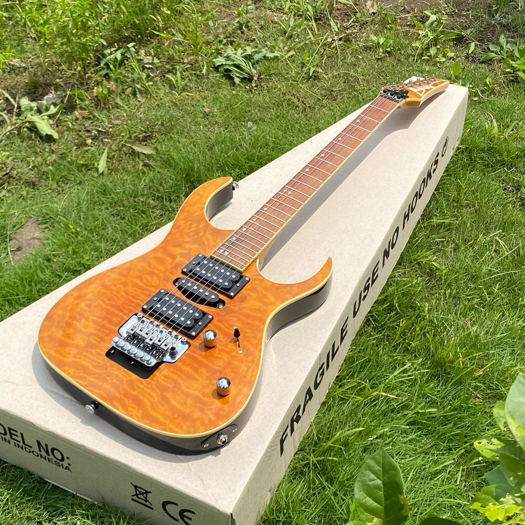 GITAR ELEKTRIK IBANEZ PREMIUM/RG MII UPDOWN PU GNB TREMOLO FLOYD ROSE