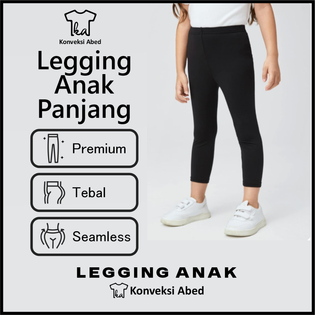 Legging Anak Premium Karet Ivanova Nyaman Dipakai Body Fit