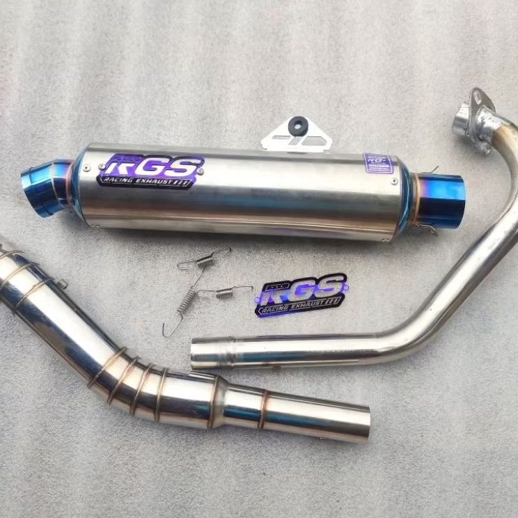 knalpot racing RGS original dos kompetisi Satria Fu Vixion Jupiter MX mp gl cb tiger