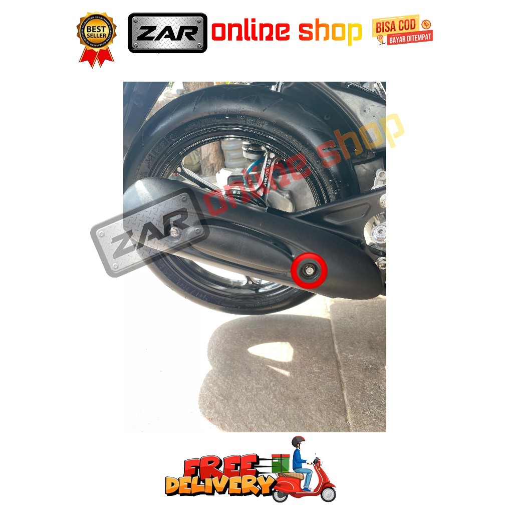 BAUT TAMENG KNALPOT ( 1 BAUT ) MODEL 2 KUNCI BIASA BEAT ESP NEW SCOOPY ESP NEW STREET TAHUN 2015 - 2