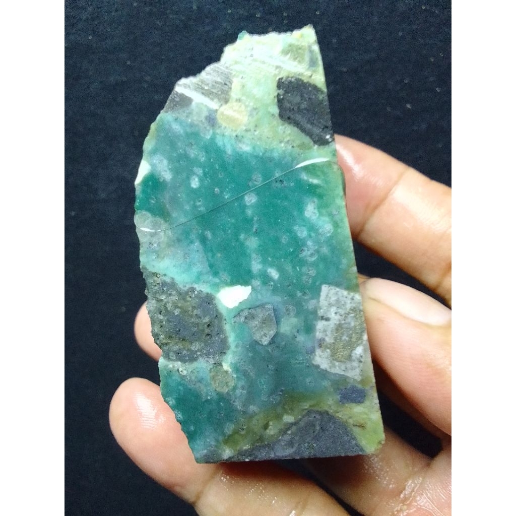 [BISA COD] BAHAN BATU AKIK GARUT IJO MOTIF