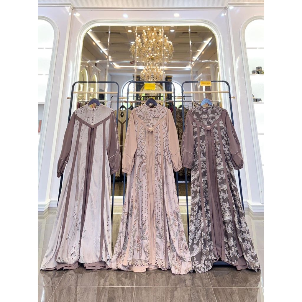 [BEST SELLER] Ainun Dress Journey | Gamis Journey Lebaran Voile Linen Premium Adem Original