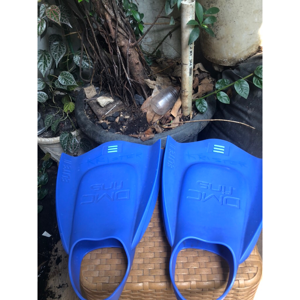 dmc fins elite 2 blue indigo sepatu katak renang diving