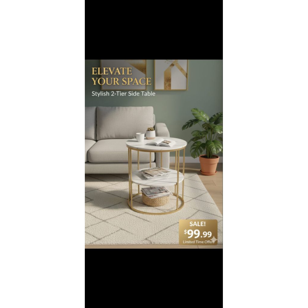 meja Coffea,2side top table lapis Hpl