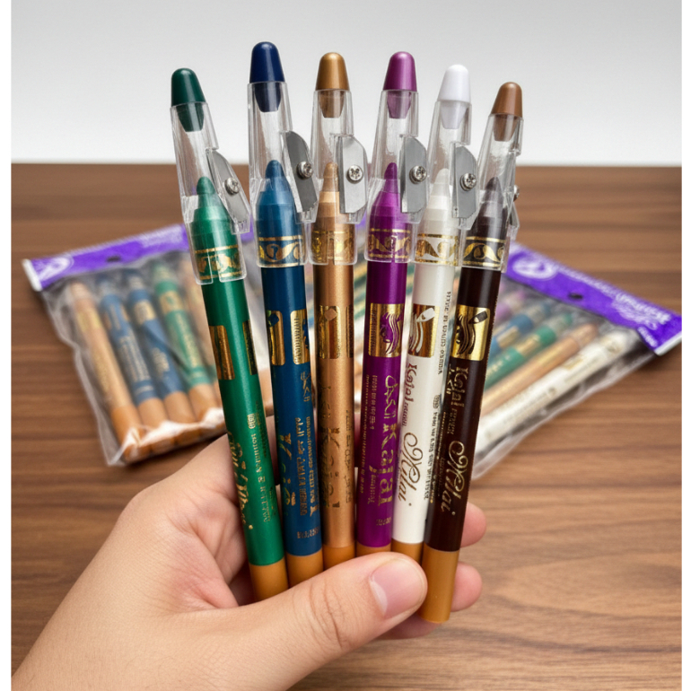 Celak Kajal Milai Warna Waterproof/6pcs Celak Mata Original Saudi Arabia Celak Milai Rainbow Celak K
