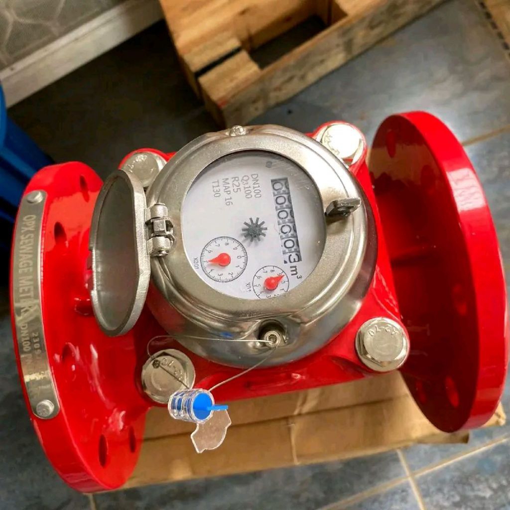 Flow Meter Air Limbah 4 inch Flowmeter air kotor 4" Water meter Limbah