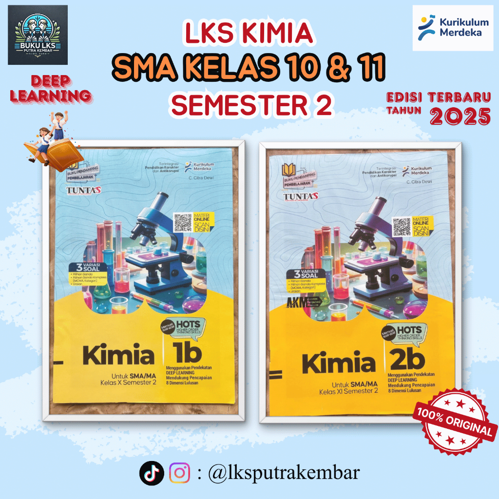 LKS KIMIA KELAS 10 DAN 11 UNTUK SMA/MA/SMK/MAK SEMESTER 2 KURIKULUM MERDEKA-TUNTAS