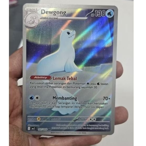 Kartu Pokémon Dewgong Original TCG – Holo– Koleksi Pokemon Card