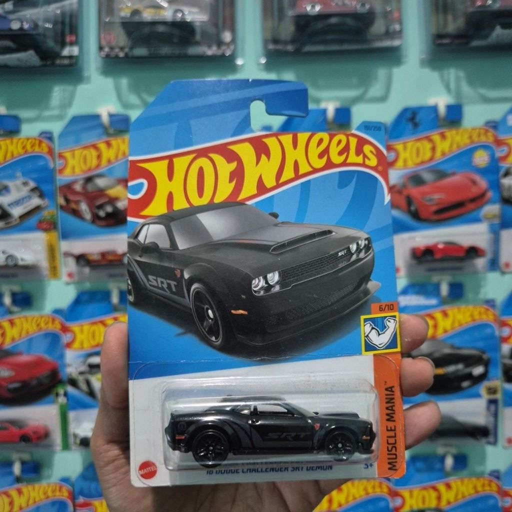 HOT WHEELS DODGE CHALLENGER SRT DEMON HITAM