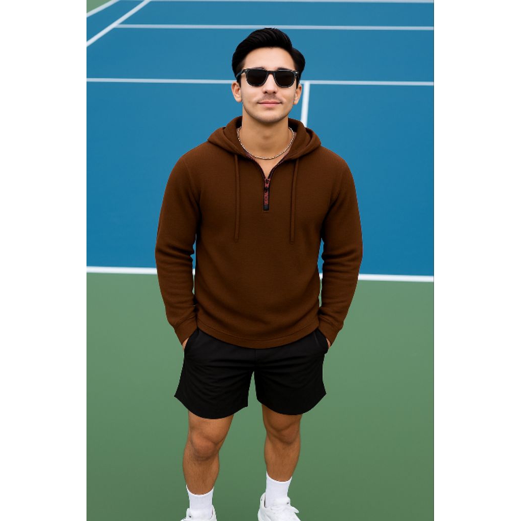 HOODIE KAOS KUPLUK PRIA LENGAN PANJANG RESLETING