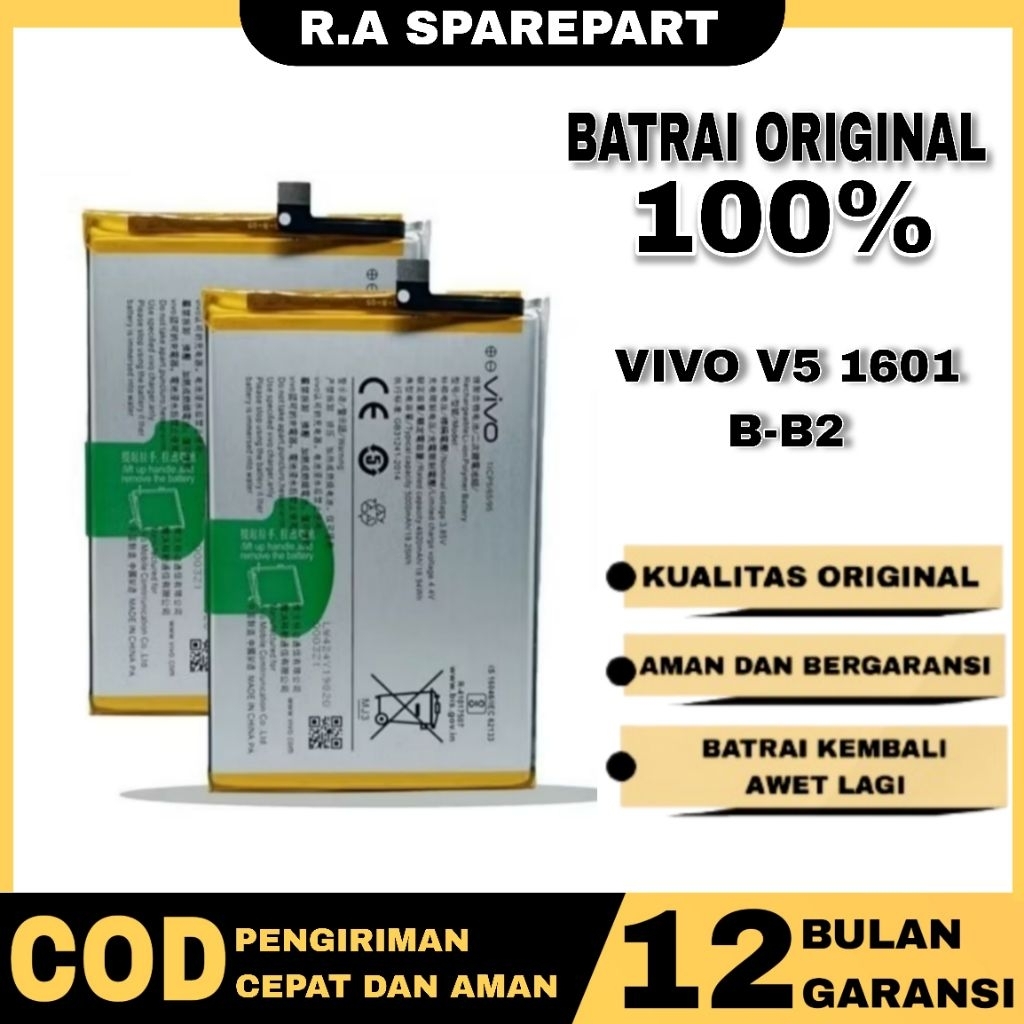 BATRAY BATERAI BATRE VIVO V5 1601 B-B2 ORIGNAL
