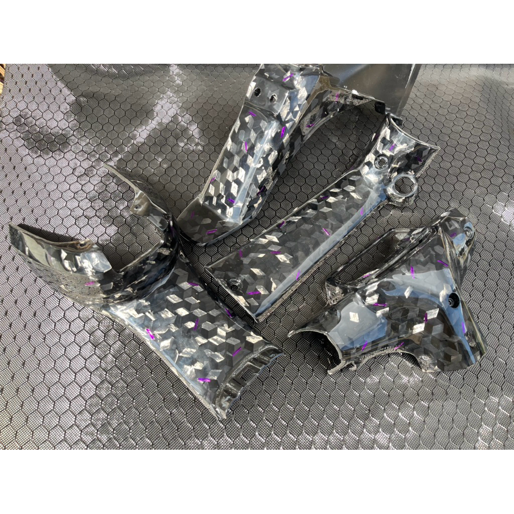 Body Kasar Set Fizr Carbon Forged Original Strip Ungu | Body kasar Paket Fizr Carbon Forged Strip un