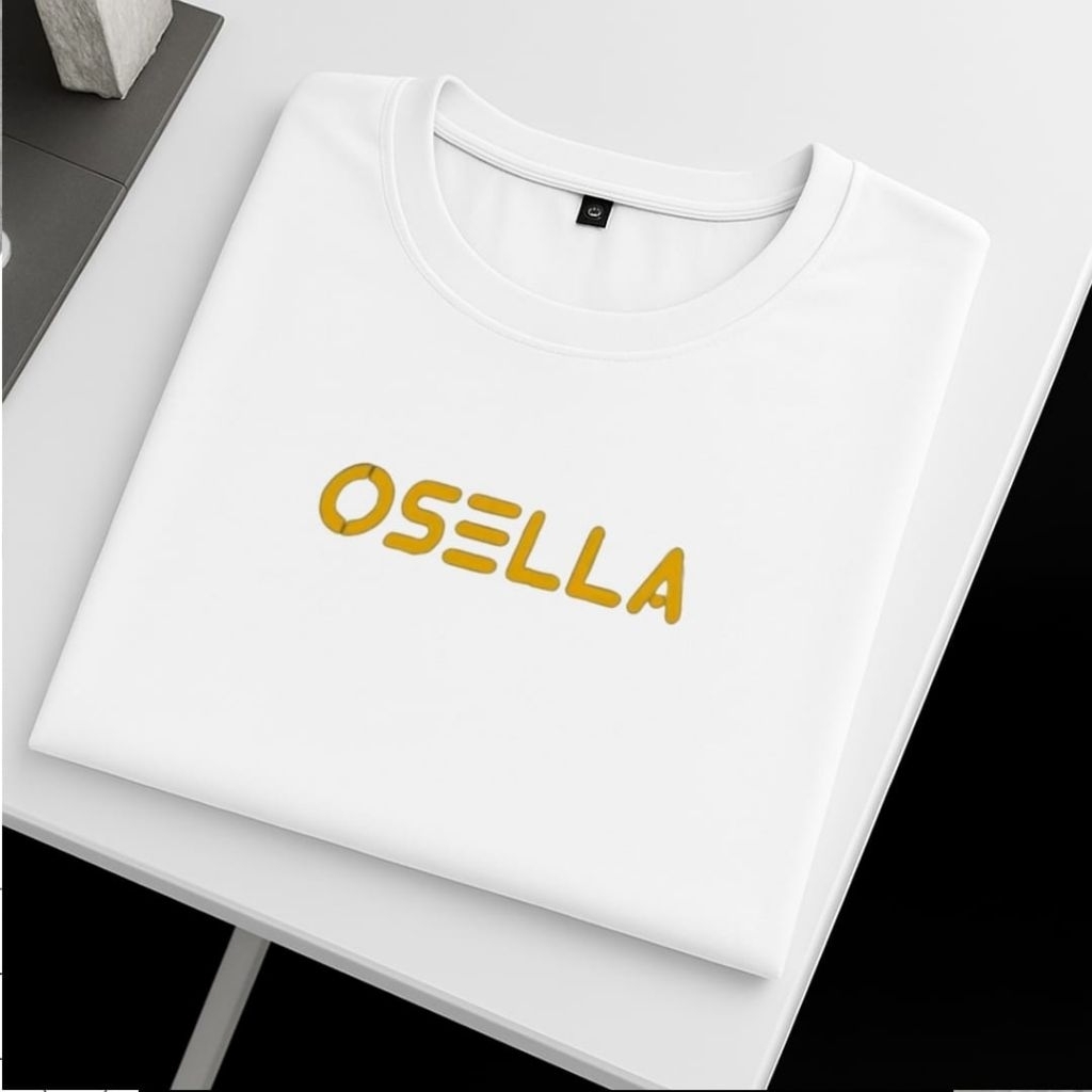 Promo !!! COD Kaos Osella T-Shirt Premium Quality Size M L XL XXL Pria Wanita Lengan Pendek