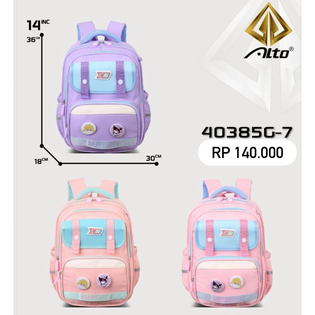 Tas Alto Anak Original 100% // Tas Anak Sekolah Alto // Tas sekolah anak cewe // Tas Lucu // Ransel 