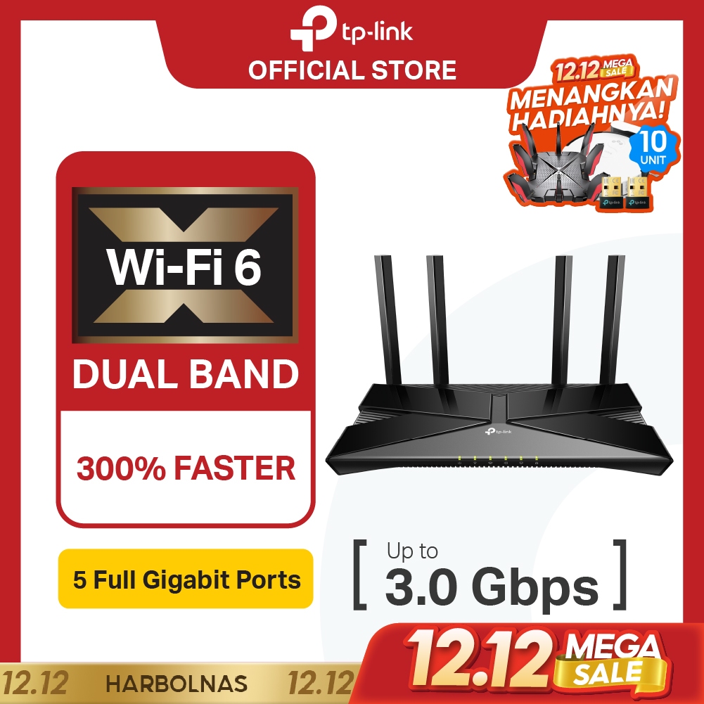 TP-Link Archer AX53 | AX3000 WiFi 6 Router | Dual Band | Gigabit | Easy Mesh | Wireless | QoS