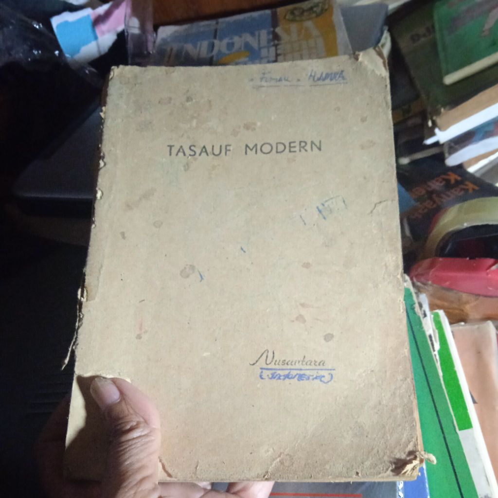 buku Hamka Tasauf Modern, buku Edjaan lama tahun 1963
