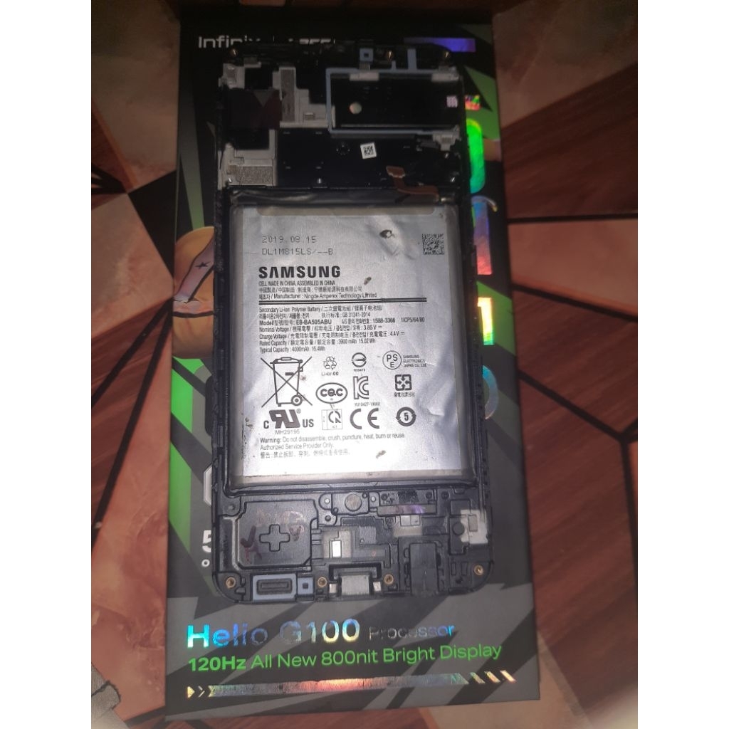 Frame samsung A50s original copotan bonus baterai