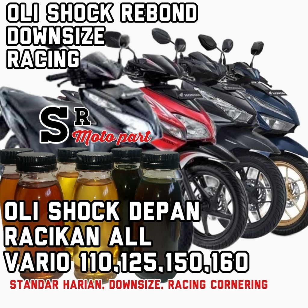 PAKETAN OLI SHOCK DEPAN MOTOR DAN SEAL SHOCK HONDA VARIO 110, 125,DDAN 150