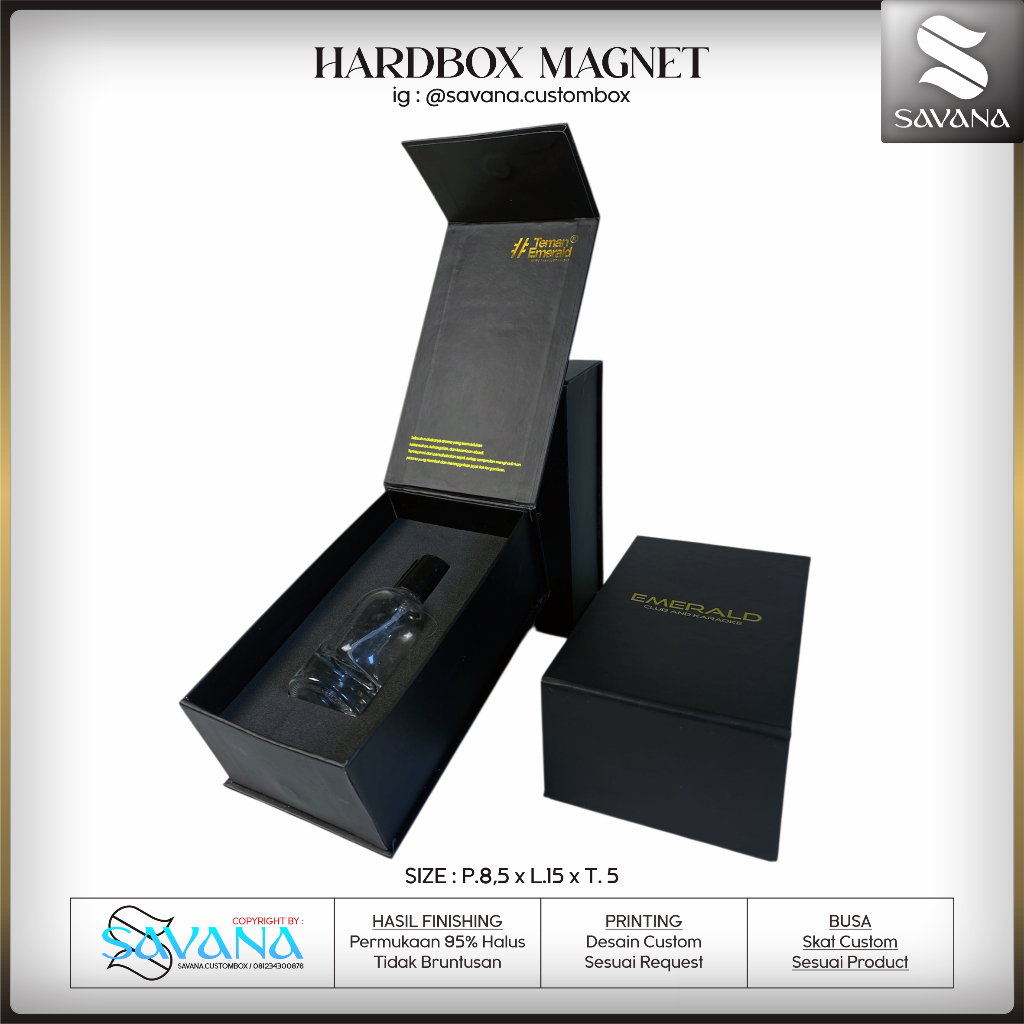 Hardbox Parfum 30-50ml Magnet - Custombox Parfum - Kemasan Parfum - Packaging Parfum - Premium Box 8