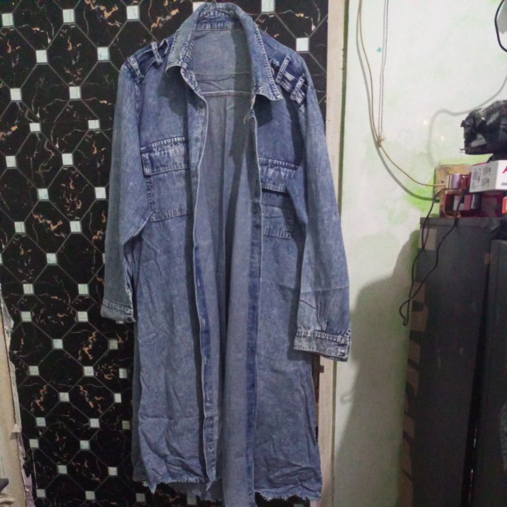 pl tunik jeans cantik